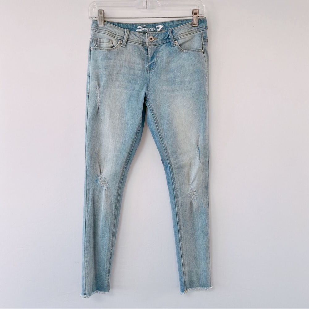 Seven7 Light Wash Skinny Denim Jeans US3